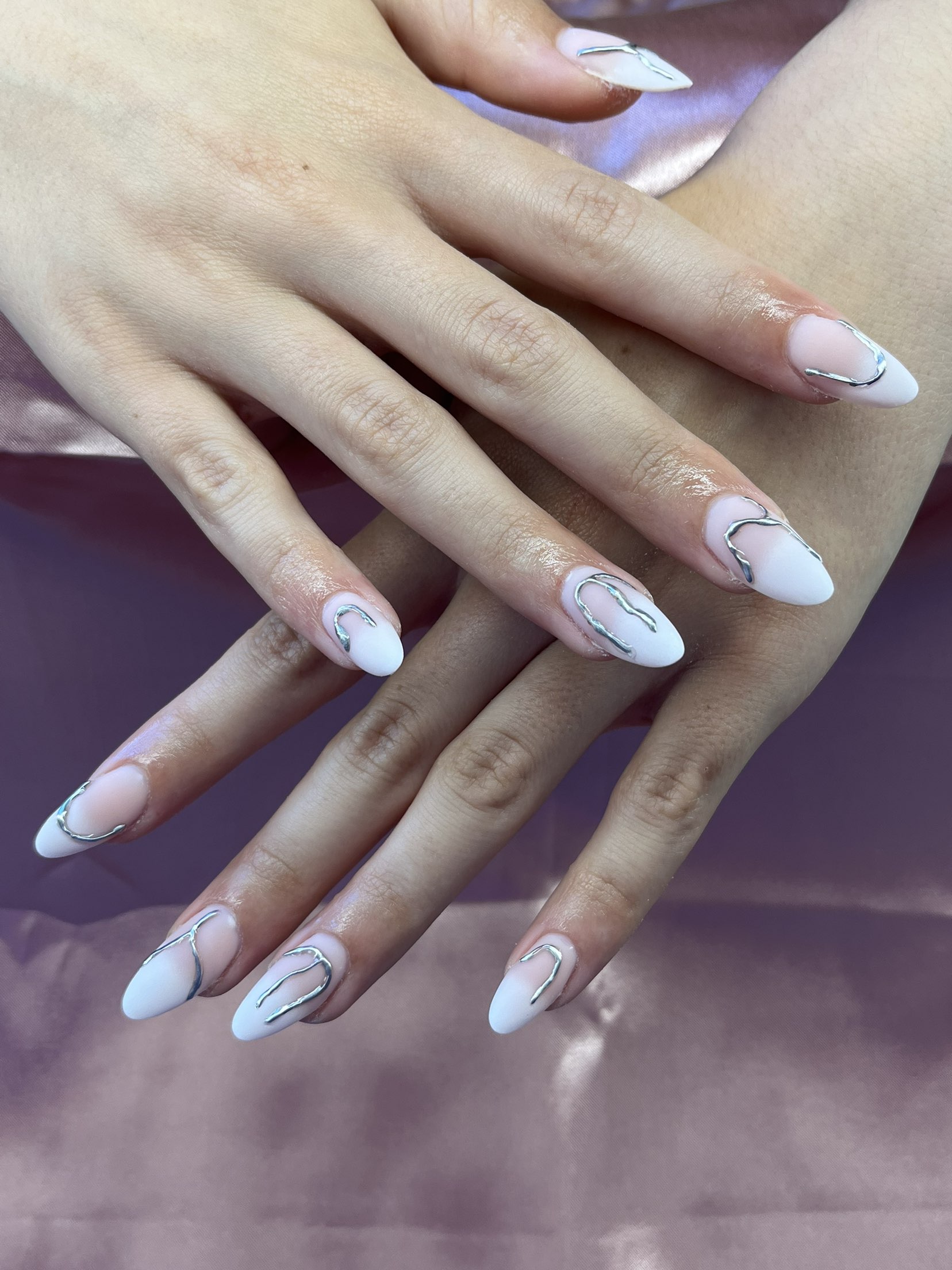 Dégradé blanc avec 3D abstraite