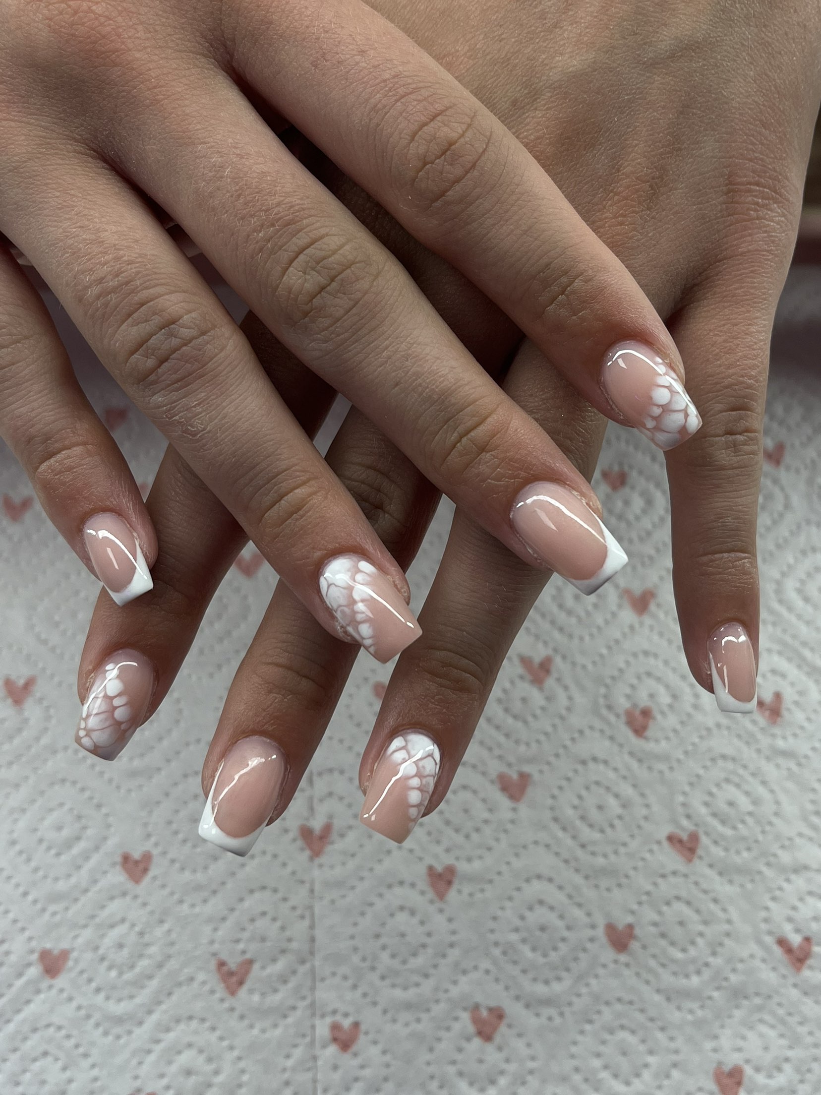 French blanche avec blooming gel
